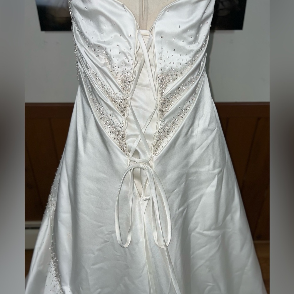 Pretty Vintage 90s Maggie Sottero Couture Corset Wedding Gown! - Picture 6 of 7